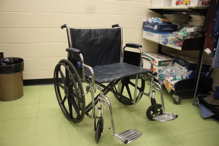 Some participating students chose to use a wheelchair throughout the day. 