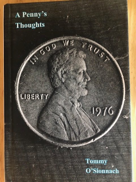 The proposed cover for Thomas Foxs book features a penny.