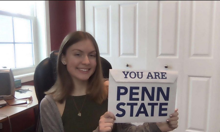 You are Penn State!
After high school, senior Karenna Kauffman will attend Penn State University. Kauffman was accepted into Penn States main campus where she will study Biochemistry and Molecular Biology.
