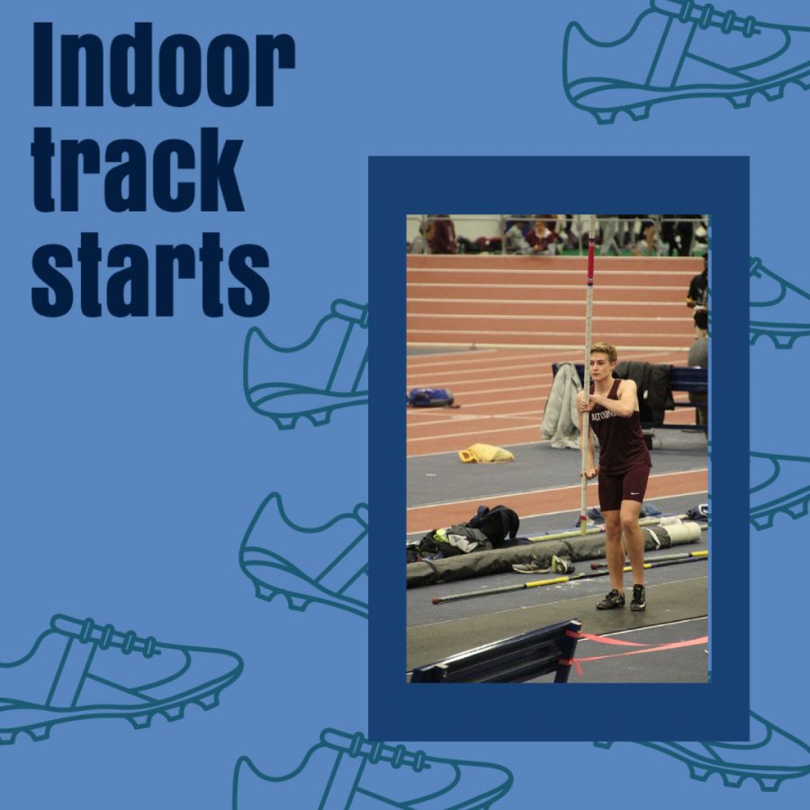 Getting+ready.+Senior+Chadric+%28Flarend%29+gets+ready+to+pole+vault+during+a+2020+winter+meet.+There+will+only+be+two+meets+this+season.+