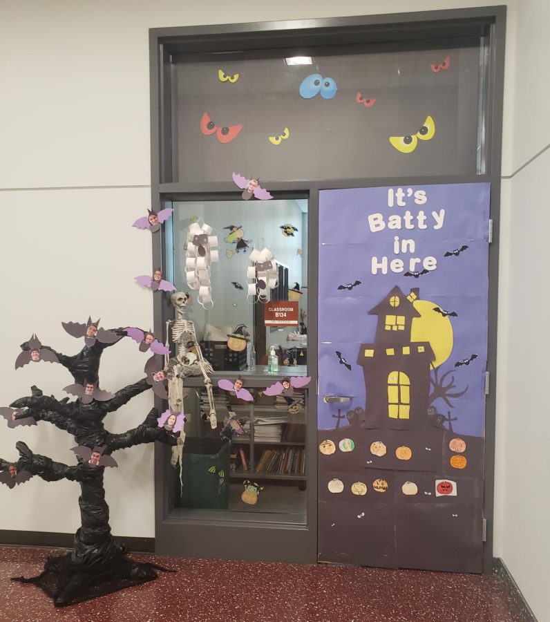 The door decorating contest is coming up B134 has their door ready to go early.