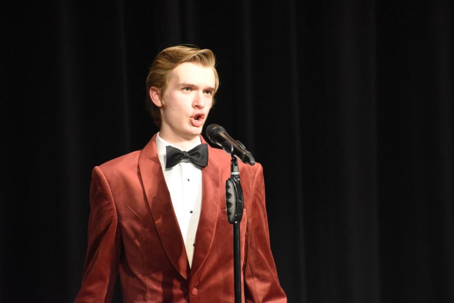 Staying Classical. Senior Luke Rokosky sang the night away with an opera. Rokosky has been singing most of his life, but has become interested in opera over the past few years. 