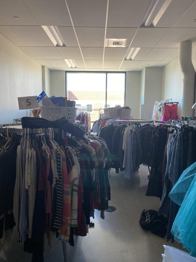 New wardrobe. Rachels Closet offers different sizes and styles for all students. Students can go up to the closet on their own at any point during the school day or make an appointment with their guidance counselors. 