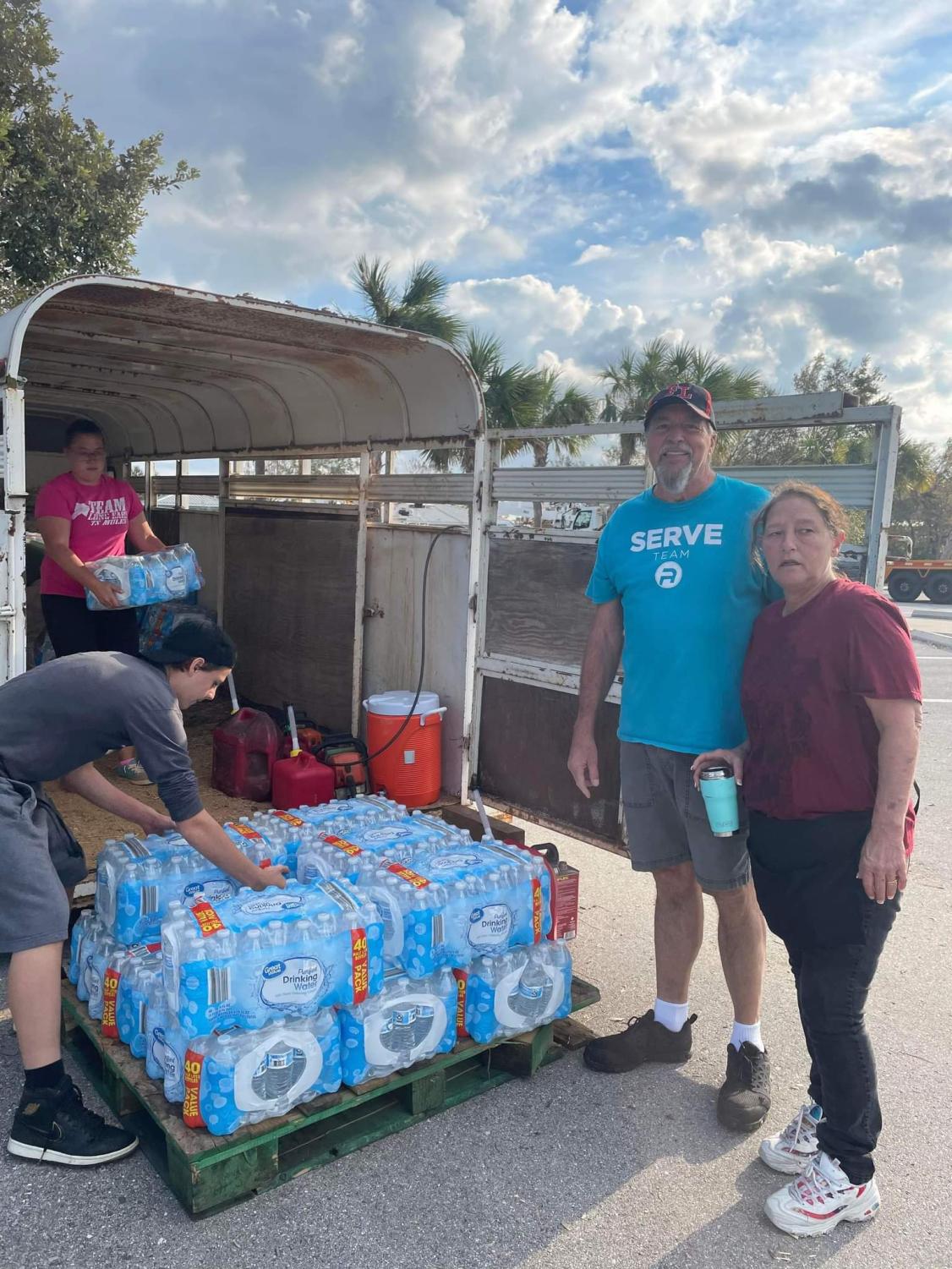 Giving back. Former Altoona resident Ashley Lawter collects donations for affected civilians in Florida, post hurricane Ian. Lawter worked with her husband to raise over $1,200 in donations. 
