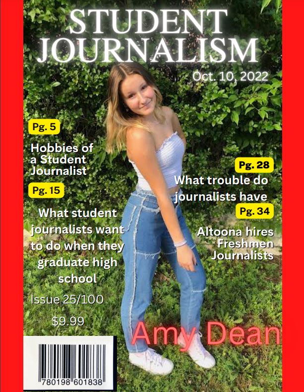 Introduction+to+Publication+students+designed+magazine+covers+to+feature+journalism+students.++Eric+Weyant+designed+this+cover+to+feature+Amy+Dean.