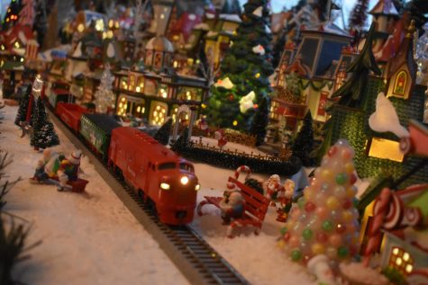 Sharon Burwell continues to expand her Christmas village collection. She has been collecting pieces of her village since she was 18 years old. 