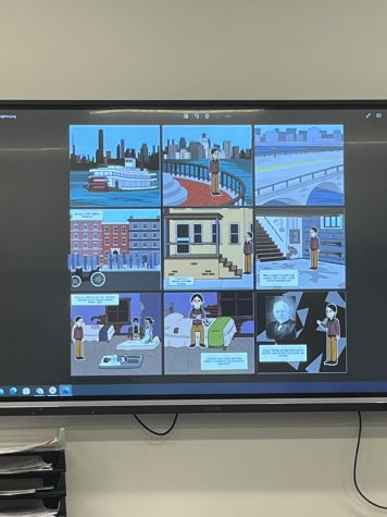 No tests! Mr. McBurneys class makes comic strips.  Students made different comics about the progressive era actions that left a lasting impact on society today. 
