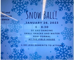 Just chill!! AAHS is hosting their first ever SnowBall the dance will take place Jan. 26 at the field house.