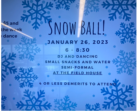 Just chill!! AAHS is hosting their first ever SnowBall the dance will take place Jan. 26 at the field house.