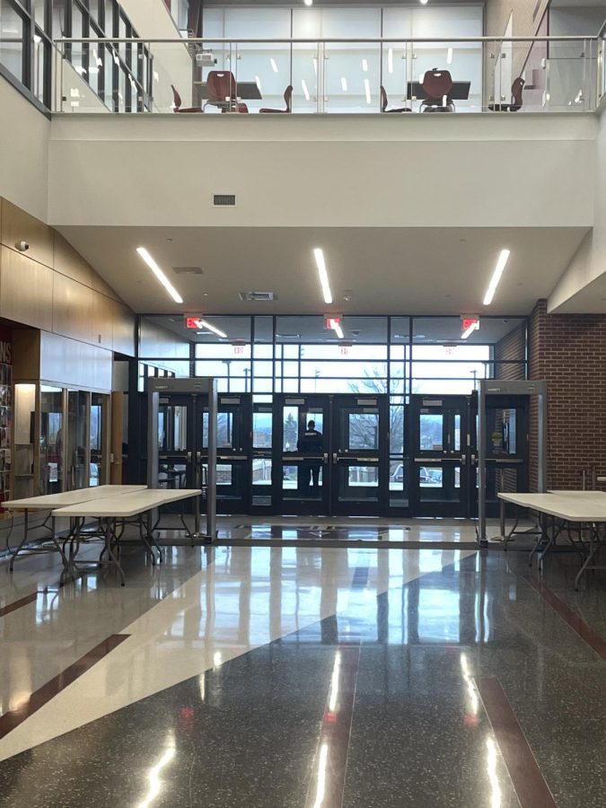 In and out. Students will enter and exit through these doors countless times throughout the year. Summer break is the only significant reprieve students will have.