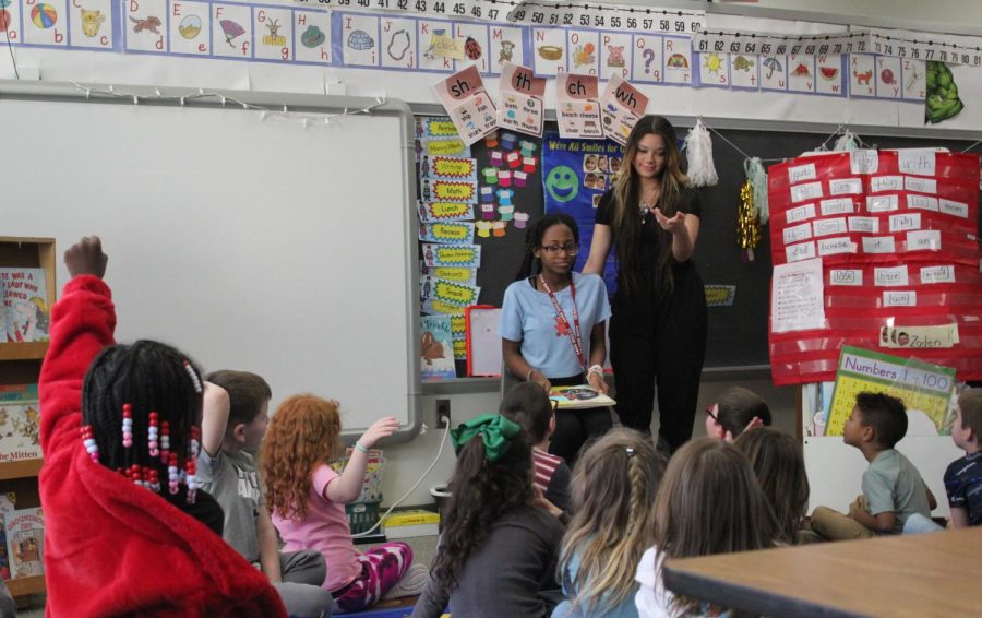History. High school students read to kindergartners to educate them on Black History Month. Carolyn Kline sent students in her African American History classes to read to kindergartners, first and second graders at Penn Lincoln Elementary. 