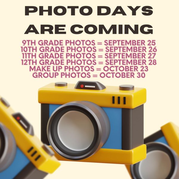 School pictures scheduled for last week of September