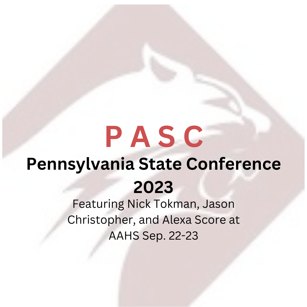 Representing AAHS! Altoona has held this conference many times prior. They even did the first ever PASC conference in 1934.