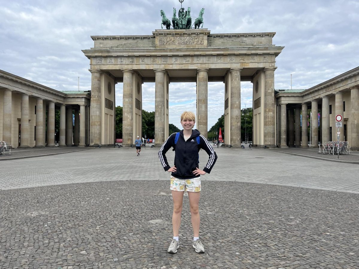 A German icon. While visiting, Sparacino was able to visit many well-known German landmarks such as the Brandenburg Gate. It was just such an incredible, magical experience, and if anyone gets this opportunity, I say to jump on it. It is awesome. Its incredible, Sparacino said.