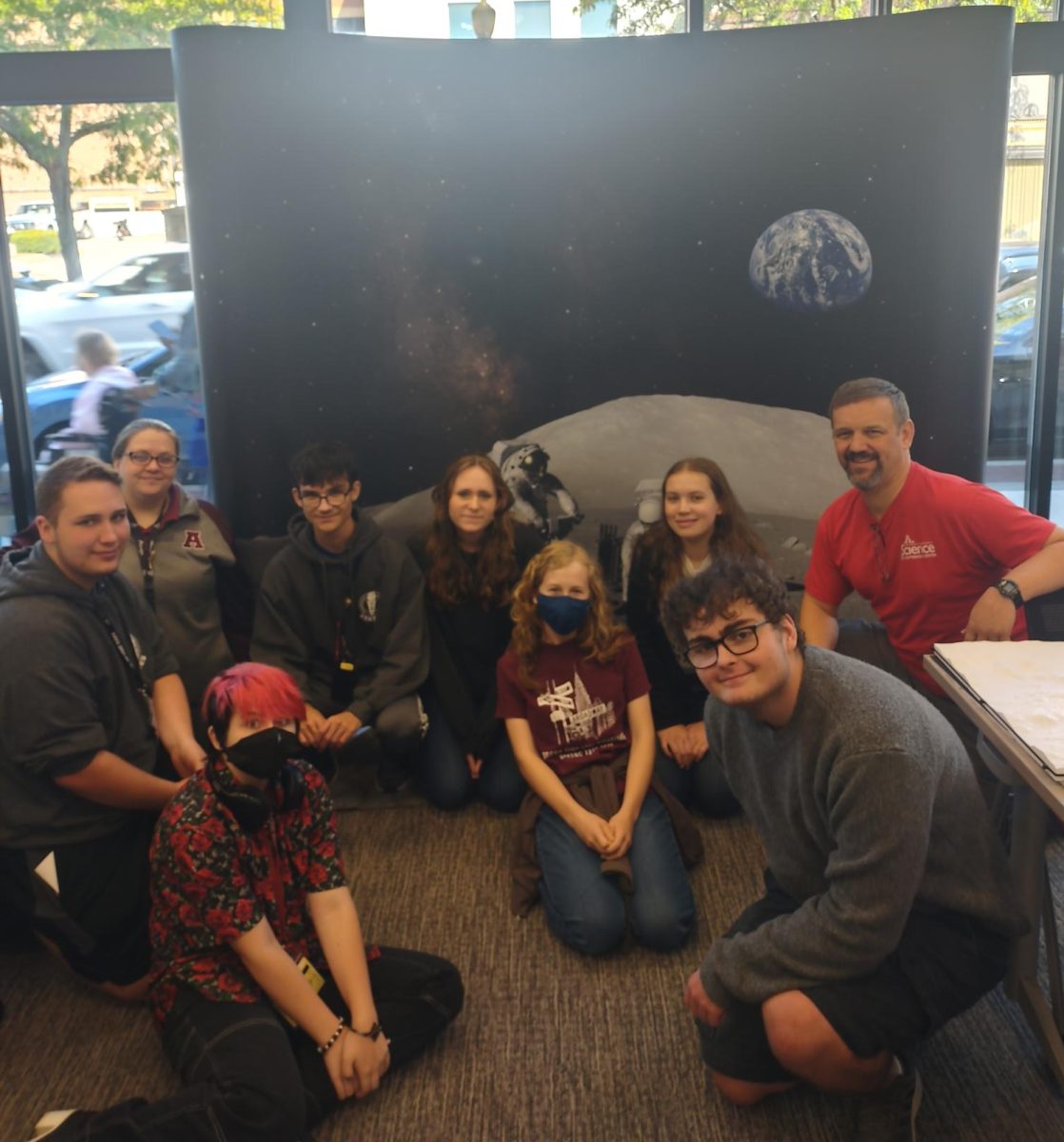 Up in space. PJAS members kicked off the school year by attending a science event at the St. Francis Curry Innovation Center on Sept. 20. Students were able to visit a NASA exhibit showcasing elements of previous and possible future launches. 