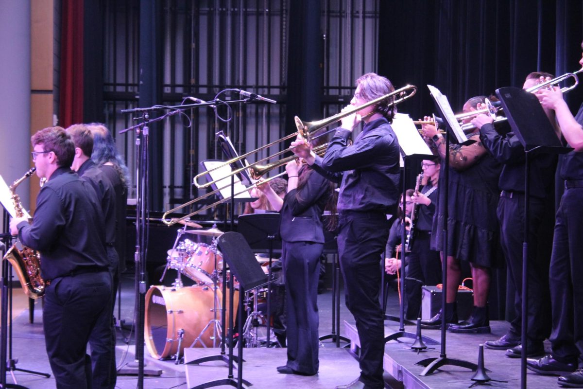Jazz Ensemble performs at the Apr. 18 concert last year. 