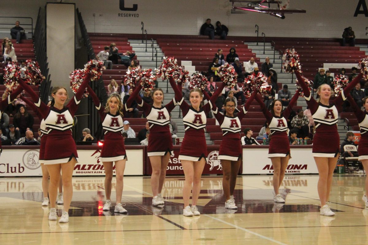 Lioneers perform at the Jan 6 home game against Carlisle.