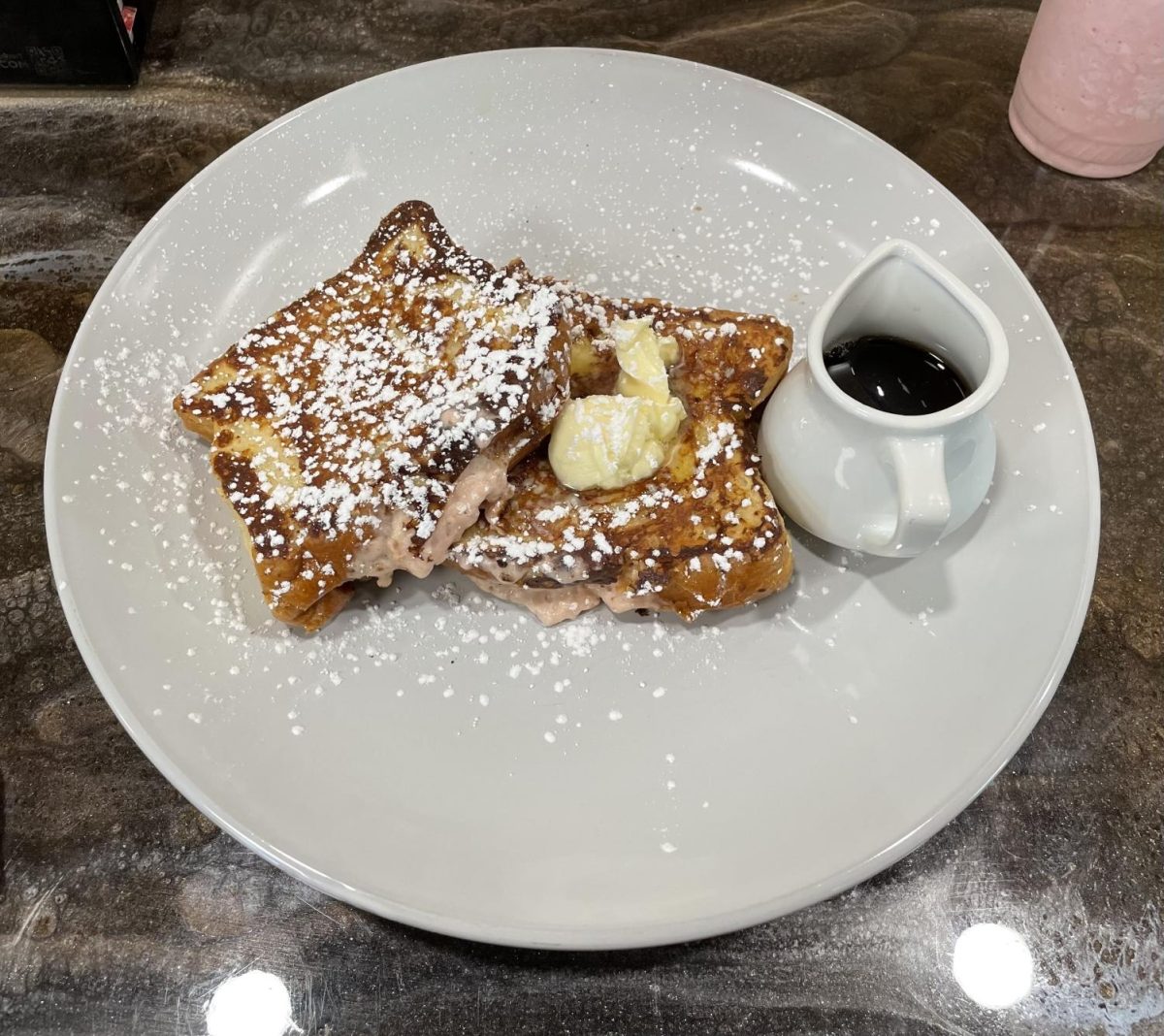 The Daily Grind Coffee Co. offers a variety of breakfast and brunch meals. Their stuffed french toast puts a great twist on a breakfast classic, filling french toast with strawberry or blueberry cream cheese. 
