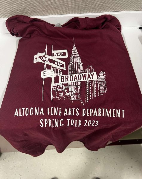 Winner Winner. This shirt is what Senior Mackenzie Colabove got to design after she won the contest