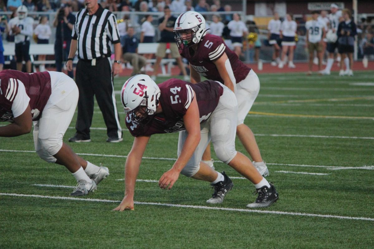 Football players get ready to play against their rival, Hollidaysburg on August 23. Senior football players, as well as other senior athletes, are eligible for this scholarship. 