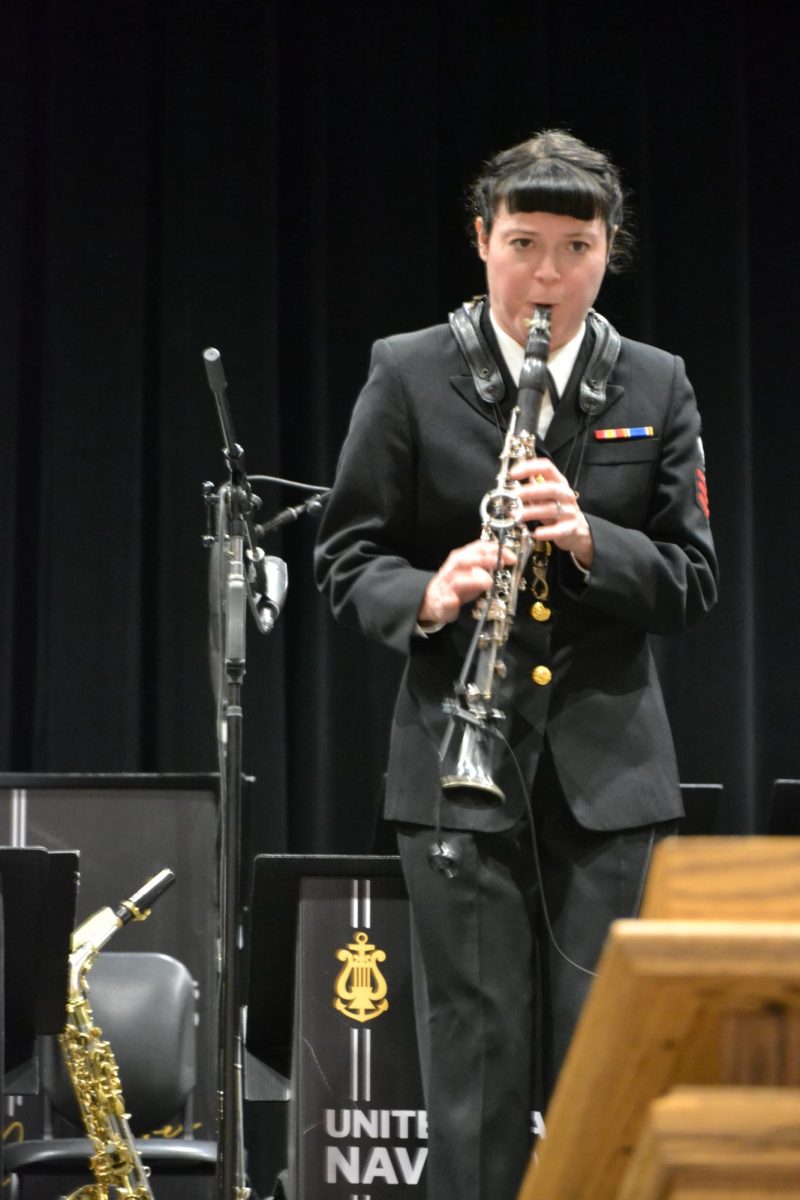 Down on Bourbon Street. Navy Commodores performed the staple jazz piece, "Bourbon Street."