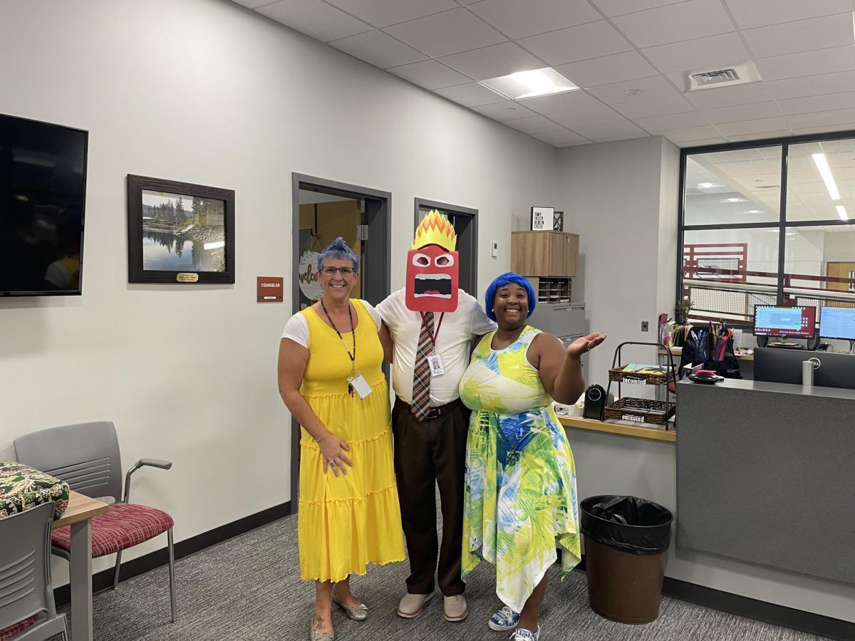 Not just for students. Throughout Homecoming week teachers, administrators, and even principals dressed for the theme. "I am glad I can brighten people's days this week by dressing up," secretary Kim Fischer said.