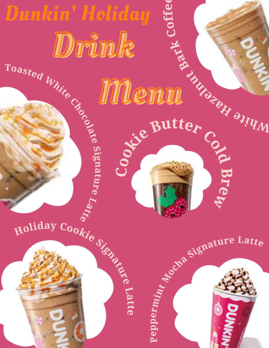 Dunkin' delicious. Dunkin' releases a whole line up of new drinks for the holiday season. A selection of signature lattes, cold brews and coffees were all added to the menu to bring some holiday cheer.