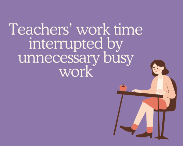 Out of time. In recent years, teachers have been given more responsibilities that take away from their work time. This work time is essential, and being deprived of It largely contributes to the high turn over rate of Altoona teachers. 