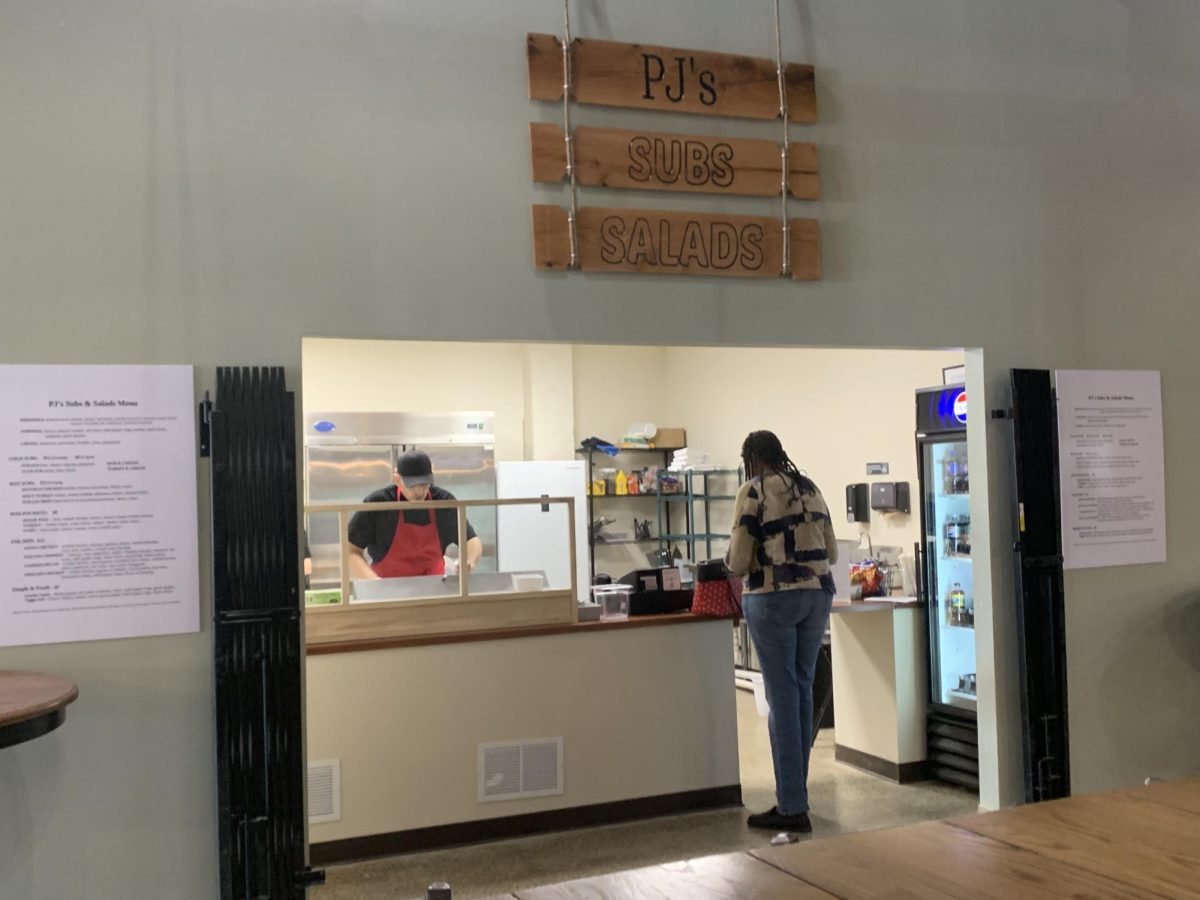 Rustic. PJ's Subs & Salads offers subs and salads with homemade dressings. Customers can grab their choice of food from Monday through Friday between 10 a.m. and 6 p.m.