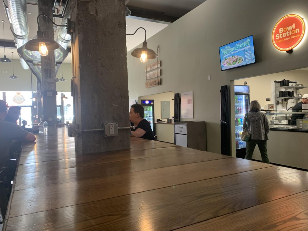 Community. The interior of the Center City Market offers spacious seating areas indoors to accommodate visiting patrons. The market is along 11th Ave.