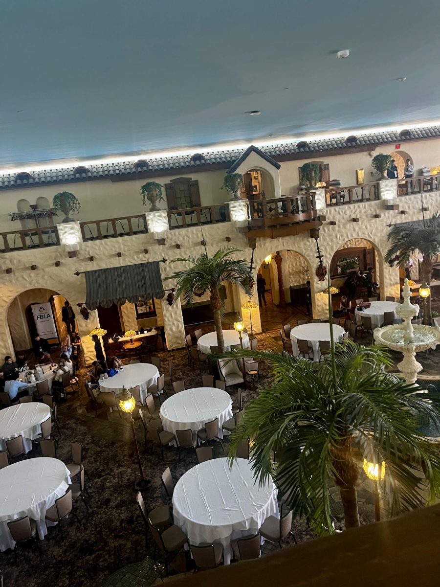 Dinning. Located at the Hershey Hotel was a dining area. This is where FBLA members ate breakfast and dinner. 