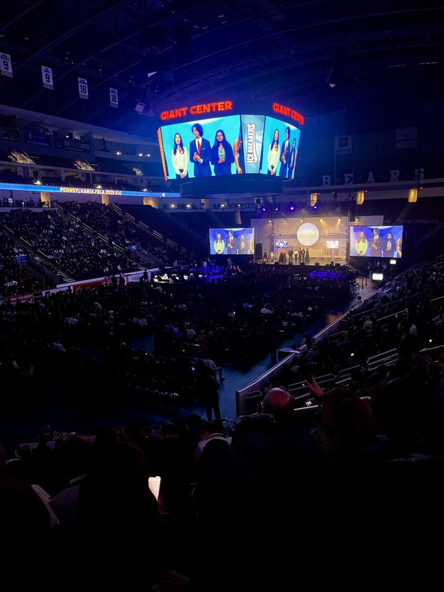 Giant Center. The FBLA award ceremony was held at the Giant Center in Hershey, Pa. The ceremony was held on April 8. 