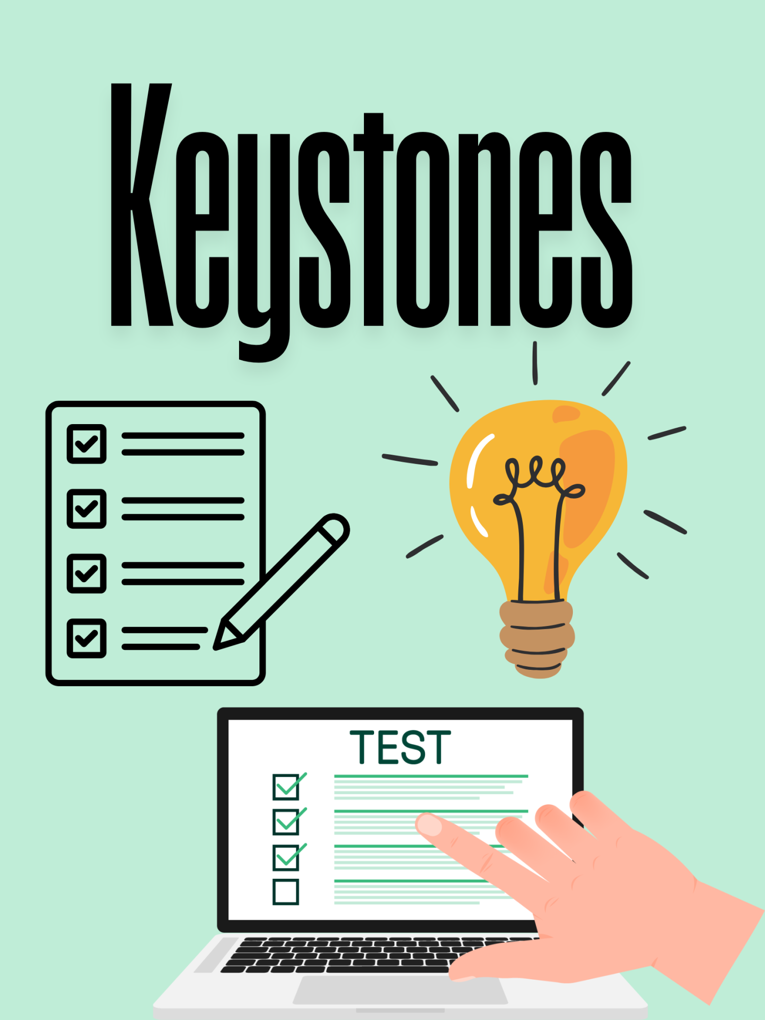 Keystones. Keystones will be May 12 through May 14. Students take Algebra, Biology and Literature throughout their high school years. 