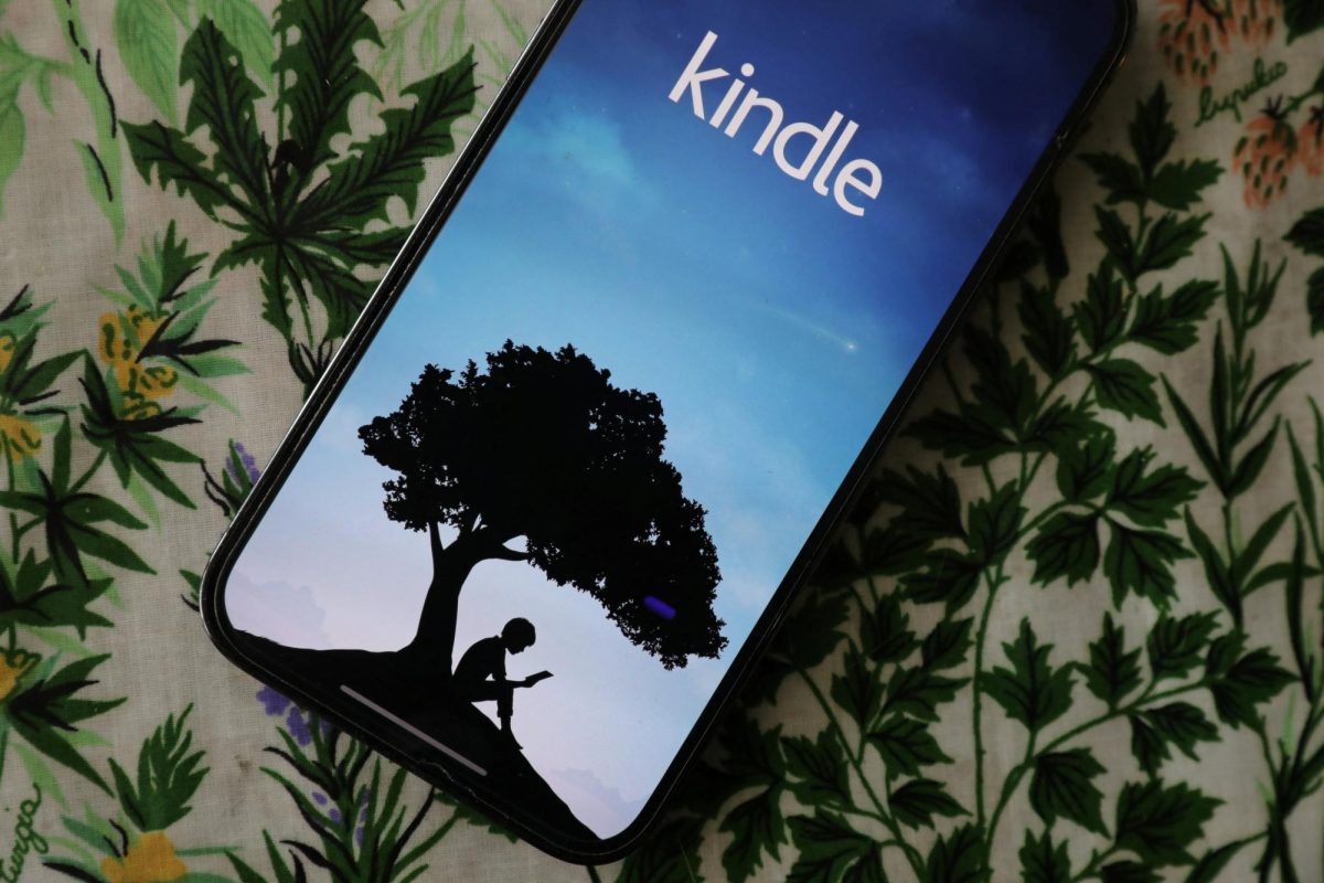 Amazon's Kindle e-book app is seen on an iPhone in an illustration taken April 11, 2023. REUTERS/Chris Helgren/Illustration