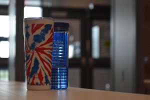 Out with the old in with the new. 
Student can bring any type of water bottle into the school as long as it's clear. 