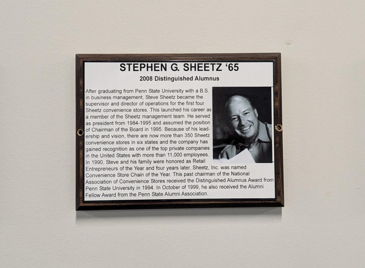 Legacy. Stephen Sheetz is remembered as an Altoona Distinguished Alumnus. Sheetz graduated in the class of '65, and was recognized as a Distinguished Alumnus in 2008. His plaque currently hangs in the hallway for passing students to view.