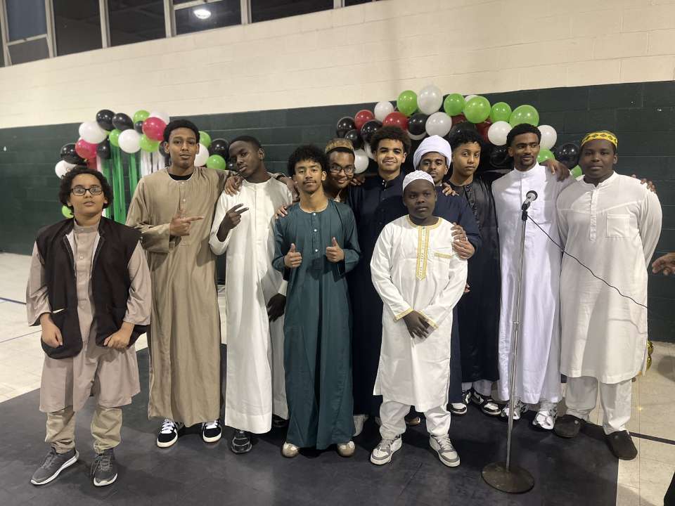 Celebrating community. A group of Muslim students attended a New Year's celebration. "[It was a] celebration to end off the year on a good note and start the new one just as good," sophomore Abdrahman Elsadeg said. (Courtesy of Abdrahman Elsadeg)