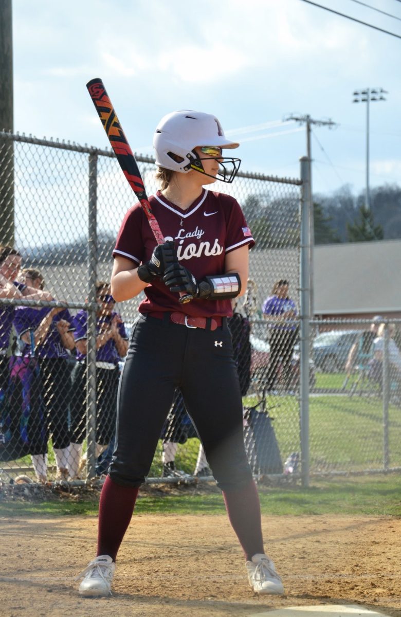 Sophomore Kayla Gibbons bats fifth and plays first base. It was Gibbon's second year on the team as the JV's starting first baseman. 