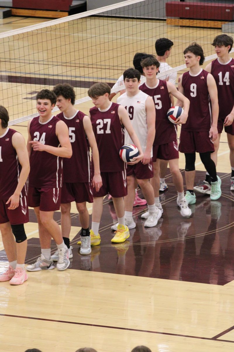 One last time. On May 7 the boys volleyball senior night was held. Both JV and Varisty won their games. The Varsity game winning point was made by senior Noah Diventura.