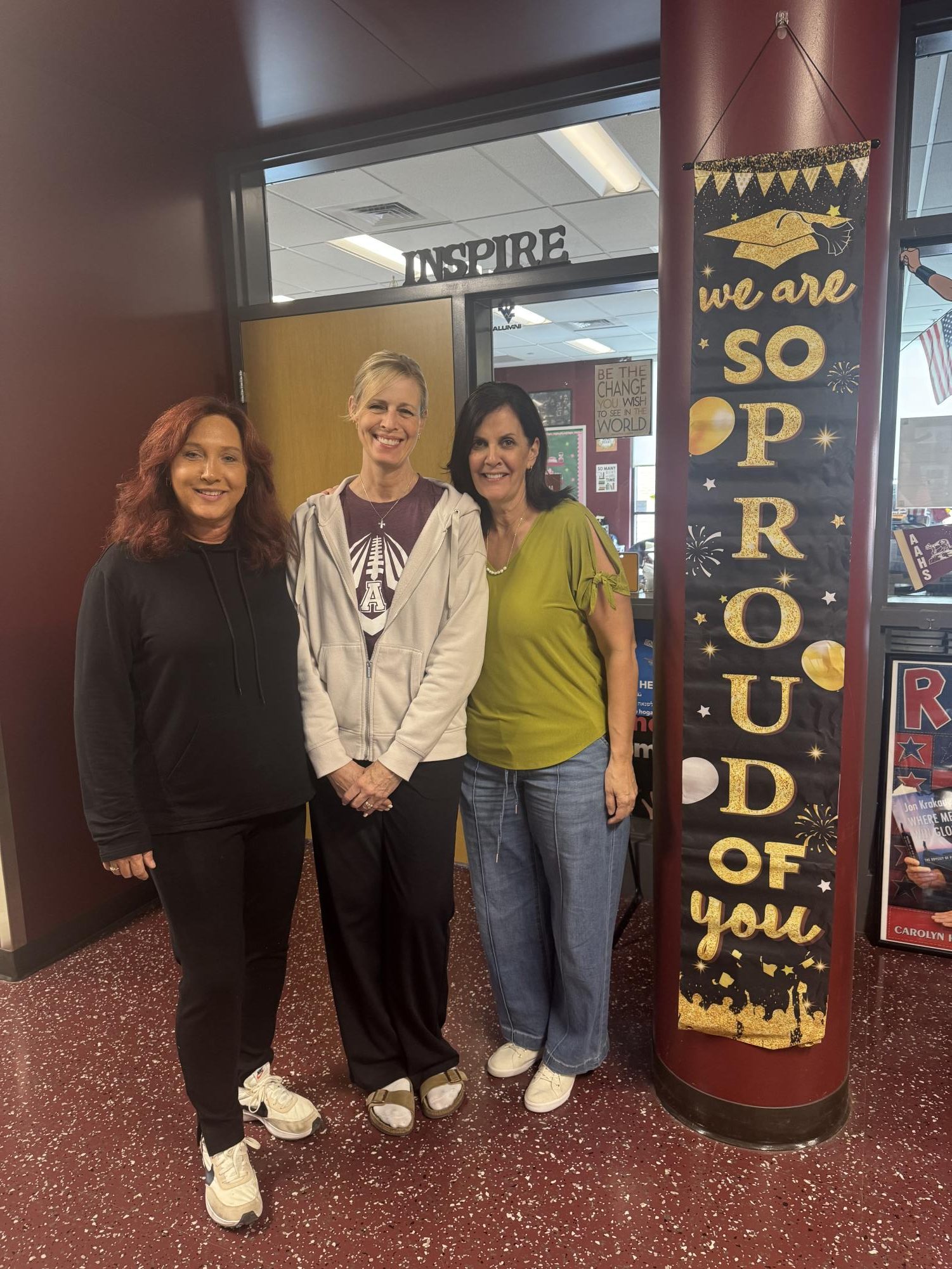 Bon voyage. Two teachers, Amy Palfey and Carolyn Kline, and guidance counselor Julie Yahner, will be retiring at the end of the 2025-2026 school year. 