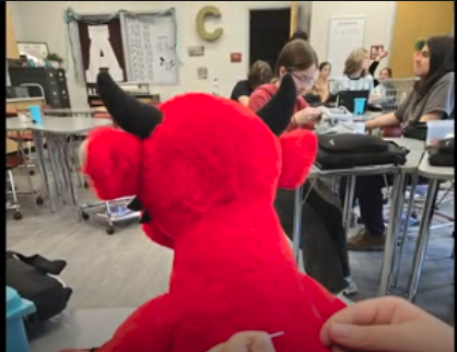 One project the Intro to Family Consumer Sciences classes took on was the repair of a beloved stuffed animal. FCS students learned stitches to use for mending and then put these into practice for a mending clinic.